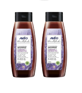 2xPack AVEO Gem Lavender + Green Tea Vitalizing Shampoo - 500 ml