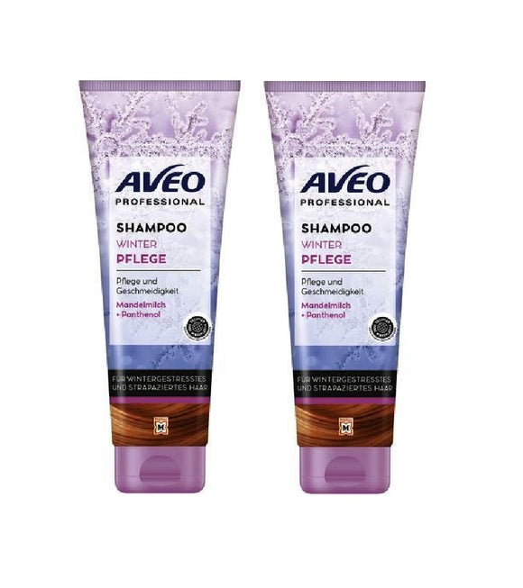 2xPack AVEO Winter Care Professional Shampoo - 500 ml
