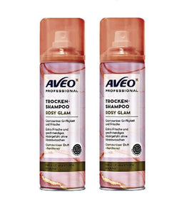 2xPack AVEO Professional Rosy Glam Dry Shampoo - 400 ml