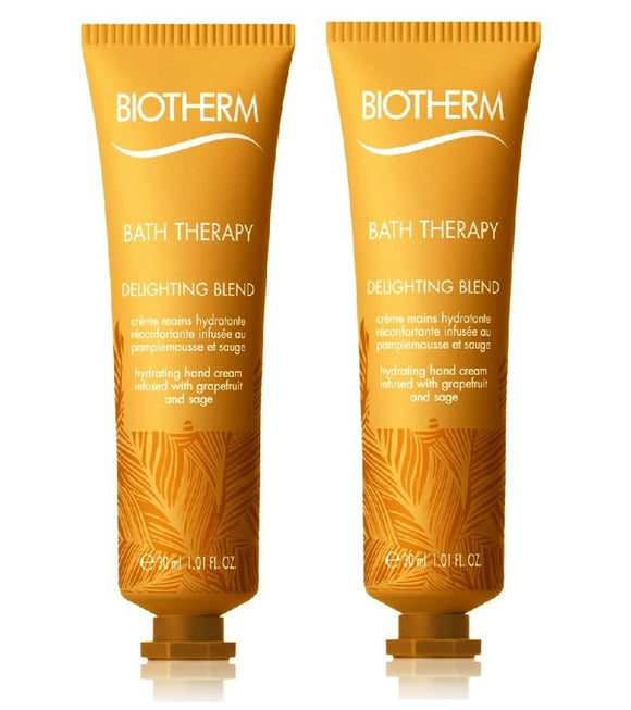 2xPack BIOTHERM Bath Therapy Delighting Blend Hand Cream - 30 ml each