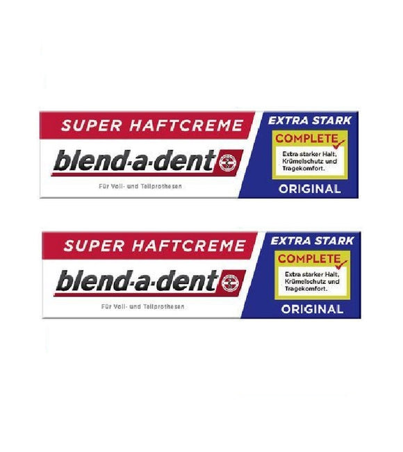 2xPack Blend-a-dent Plus Best Antibacterial Technology Premium Adhesive Cream - 94 g
