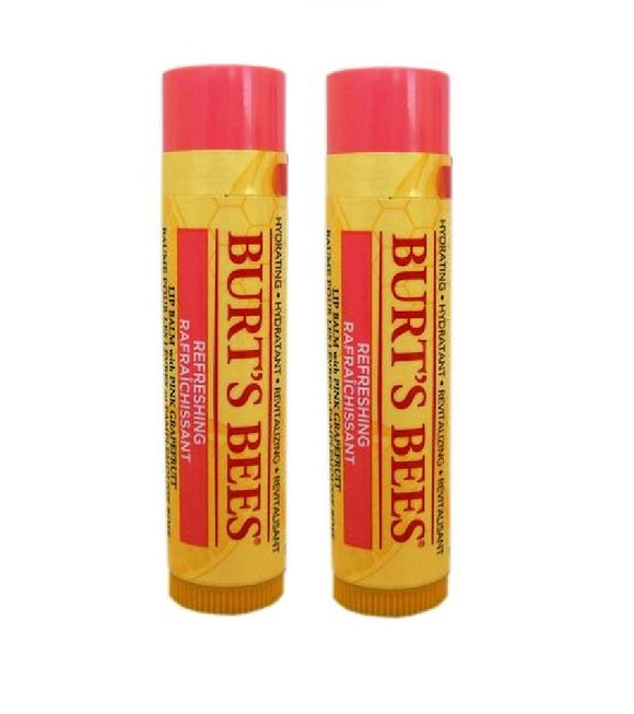 2xPack BURT'S BEES Pink Grapefruit Lip Balm - 8.6 g