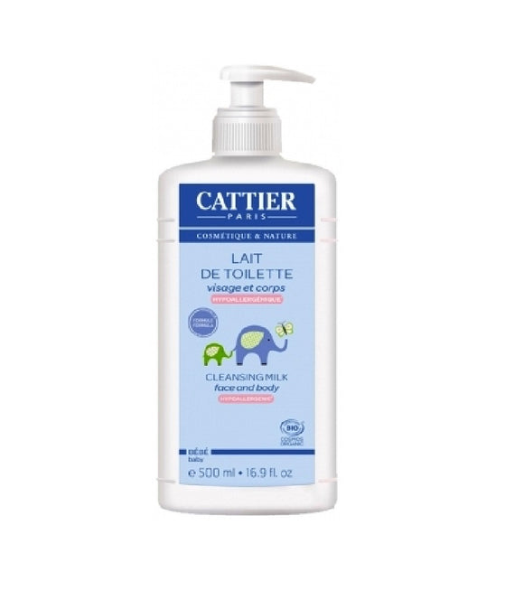 Cattier Organic Hypoallergenic  Baby Cleansing Milk - 500 ml