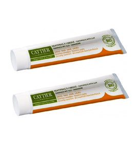 2xPack Cattier Organic Dentargile Toothpaste for Sensitive Gums - 150 ml