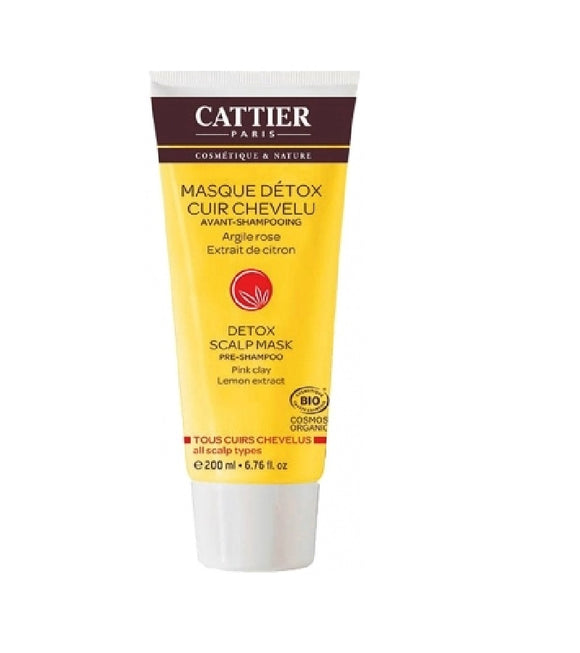 Cattier Organic Detox Leather Mask before Hair Shampoo - 200 ml