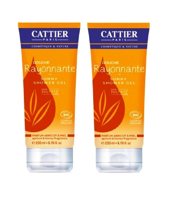 2xPack Cattier Apricot & Honey Shower Gel - 400 ml