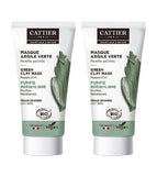 2xPack Cattier Organic Violet Clay Mask All Skin Types  - Four Shades - 60 ml