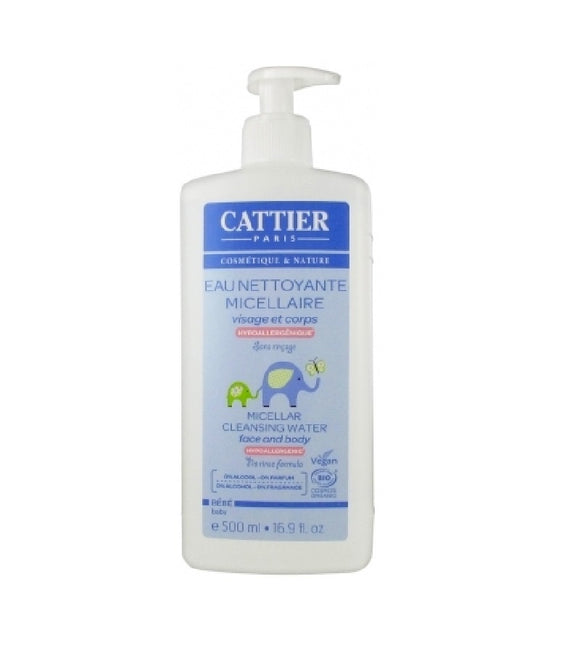 Cattier Micellar Organic Face and Body Cleansing Water - 500 ml
