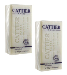 2xPack Cattier Moisturizing Karité Mild Vegetable Organic Soap - 300 g