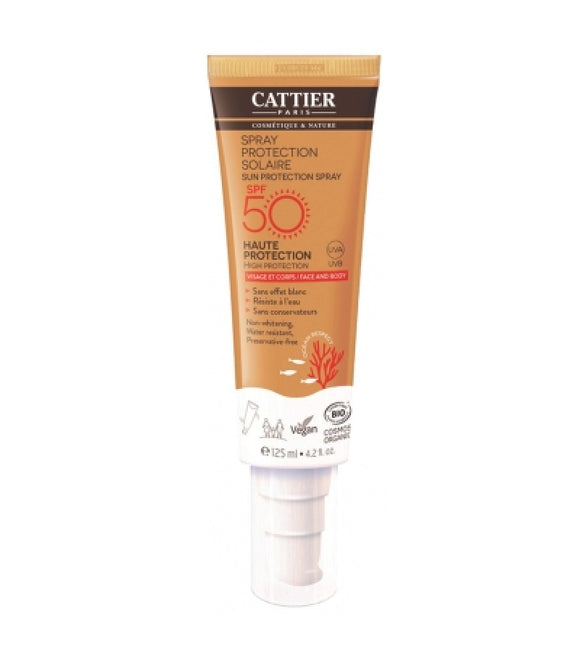 Cattier Organic Sun Protection Spray SPF50 - 125 ml