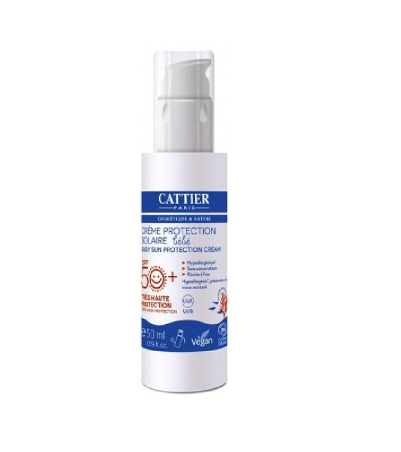 Cattier Organic Baby Sun Protection Cream SPF 50 - 50 ml