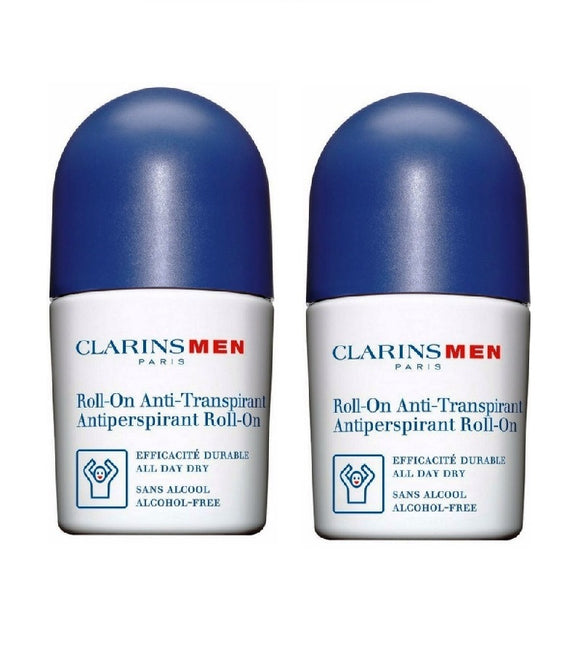 2xPack Clarins Men Roll-On Anti-Perspirant - 100 ml