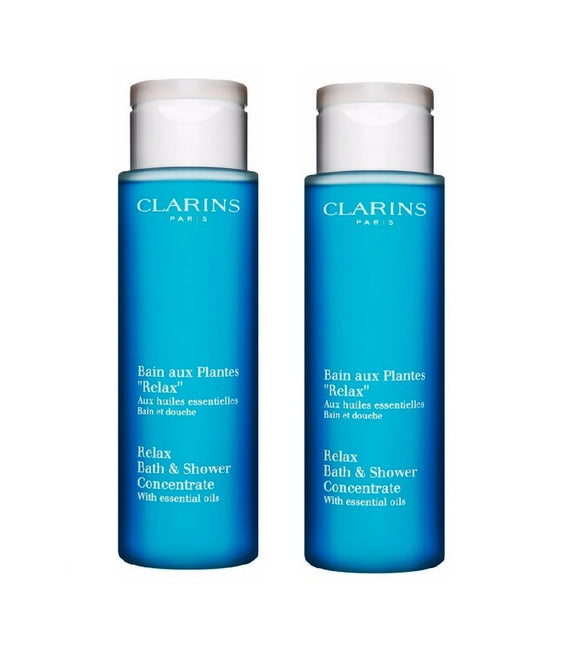 2xPack Clarins Relax Bath & Shower Concentrate - 400 ml