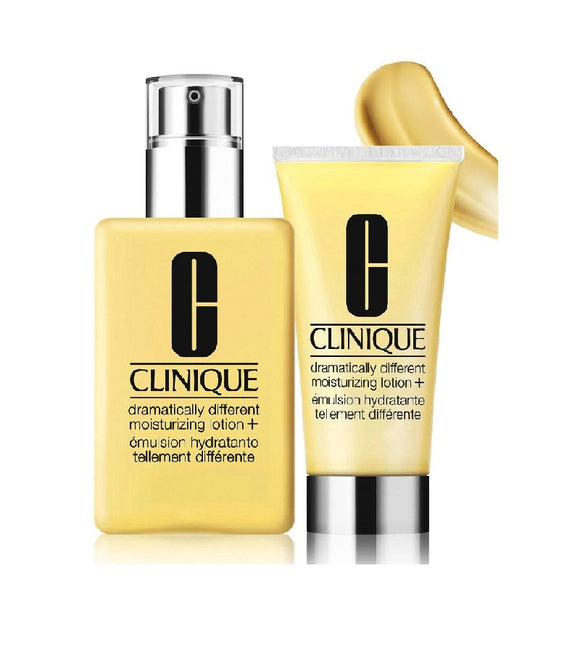 Clinique 3-Phase System Care Dramatically Different Moisturizing Lotion Home and Away Face Care Set for Women