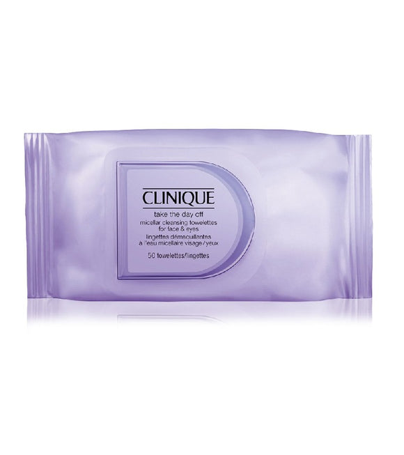 CLINIQUE Take The Day Off Micellar Cleansing Towelettes for Face & Eyes - 50 Pcs