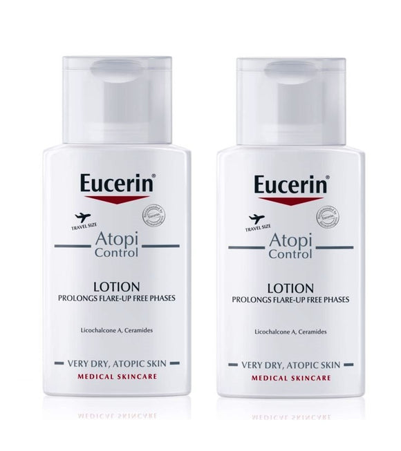 2xPack Eucerin AtopiControl Body Lotion for Dry Itchy Skin - 200 ml