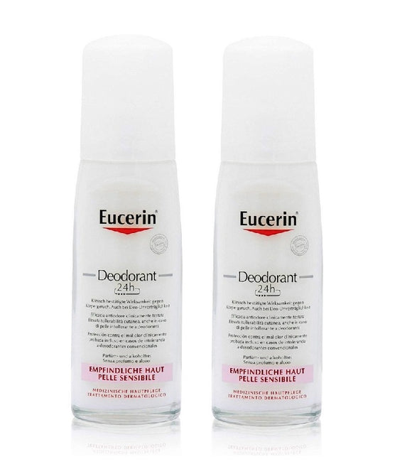 2xPack Eucerin 24h Deodorant Spray - 150 ml