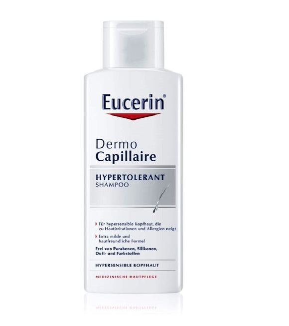 Eucerin DermoCapillaire Hypertolerant Shampoo for Irritated Skin - 250 ml