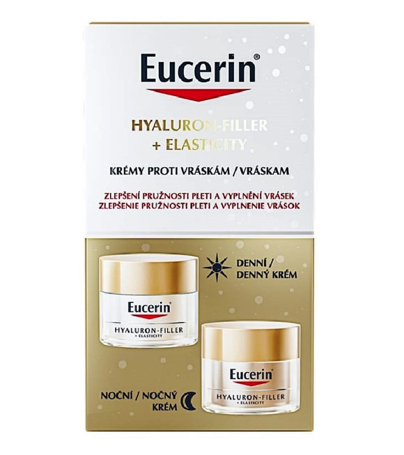 Eucerin Hyaluron-Filler + Elasticity Anti-aging Day & Night Cream Set - 30 ml