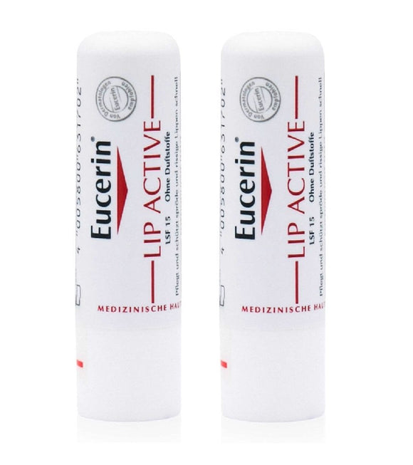 2xPack Eucerin Lip Active Lip Balm - 9.6 g