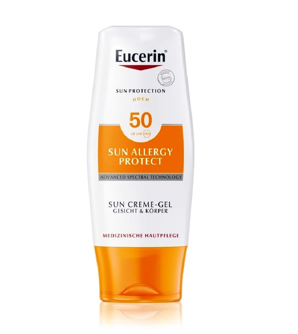 Eucerin Sun Allergy Protective Gel Tanning Cream SPF 50 - 150 ml