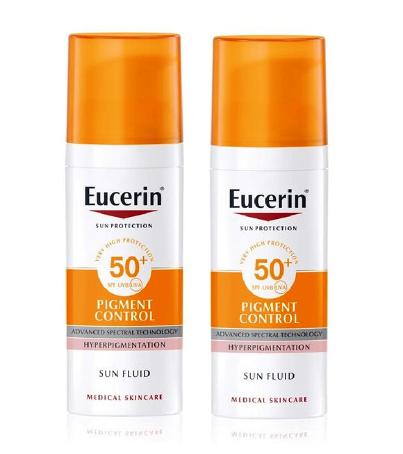 2xPack Eucerin Sun Pigment Control Protective Emulsion Against Hyperpigmentation SPF 50+ - 100 ml