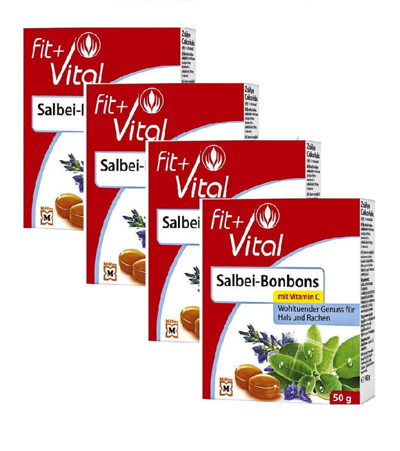 4xPack Fit + Vital Sage Candies with Vitamin C - 200 g