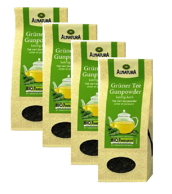 4xPacks Alnatura Organic Gunpowder Loose Green Tea - 400 g