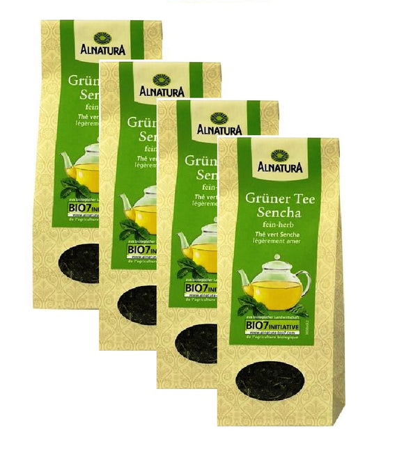 4xPacks Alnatura Organic Sencha Loose Green Tea - 300 g