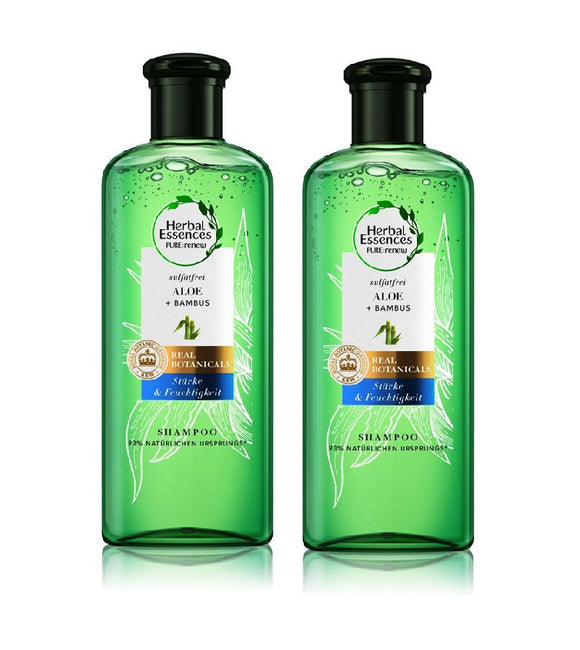 2xPack Herbal Essences Aloe + Bamboo Hair Shampoo - 450 ml