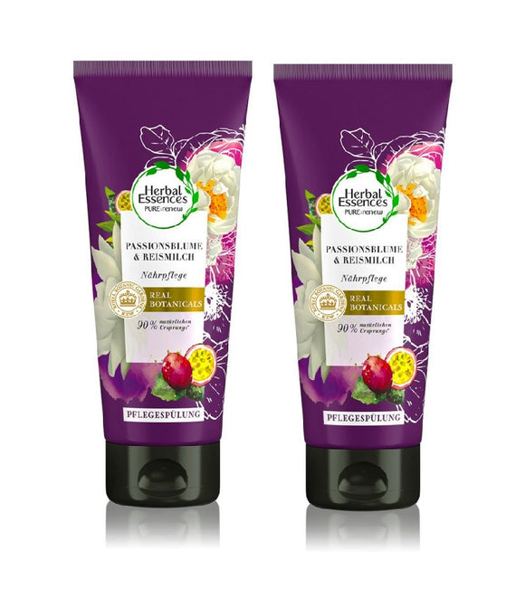 2xPack Herbal Essences Passion Flower And Rice Milk Hair Mask - 400 ml