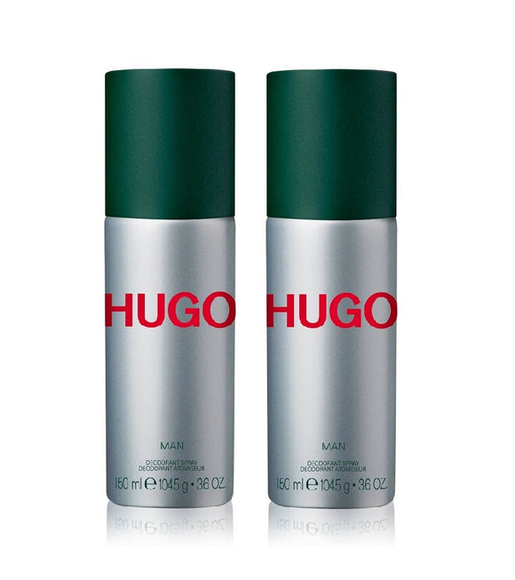 2xPack HUGO BOSS HugoMan Deodorant Spray - 300 ml