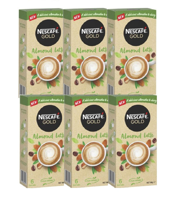 6xPack Nescafe Almond Latte Instant Coffee - 36 Bags