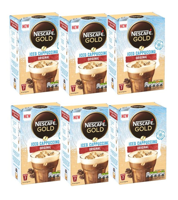 6xPack Nescafe Iced Cappuccino Original Instant Coffee - 42 Bags