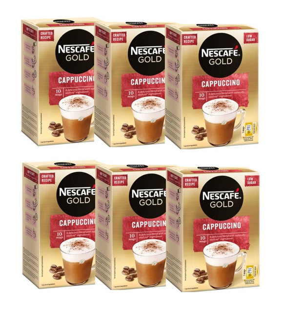 6xPack Nescafe Cappuccino Instant Coffee - 60 Bags