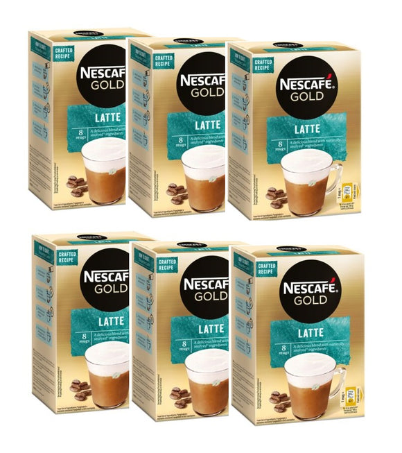 6xPack Nescafe Latte Instant Coffee - 48 Bags