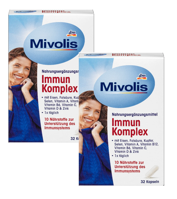 2xPack Mivolis Immune Complex Capsules - 64 Pcs