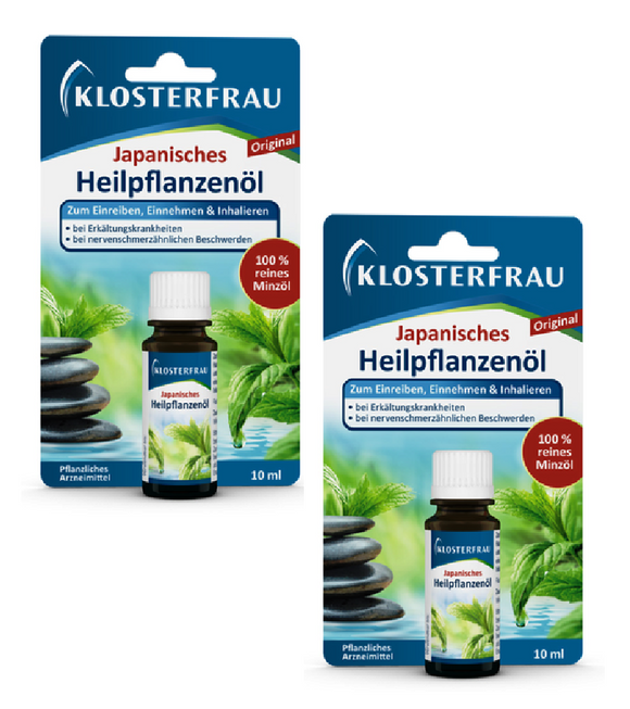 2xPack Klosterfrau Japanese Medicinal Plant Healing Oil - 20 ml