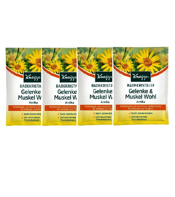 4x Packs Kneipp Joints & Muscle Care Bath Crystals - 60 g each - Eurodeal.shop