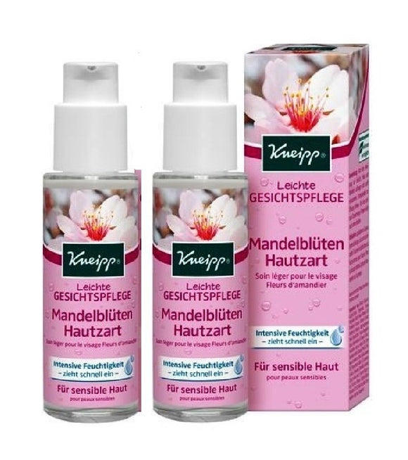 2xPack Kneipp Almond Blossom Light Facial Care Cream - 100 ml