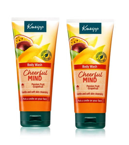 2xPack Kneipp Cheerful Mind Passion Fruit & Grapefruit Shower Gel - 400 ml