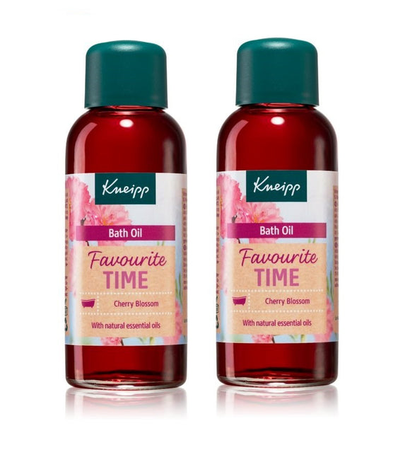 2xPack Kneipp Favorite Time Cherry Blossom Nourishing Bath Oil 200 ml