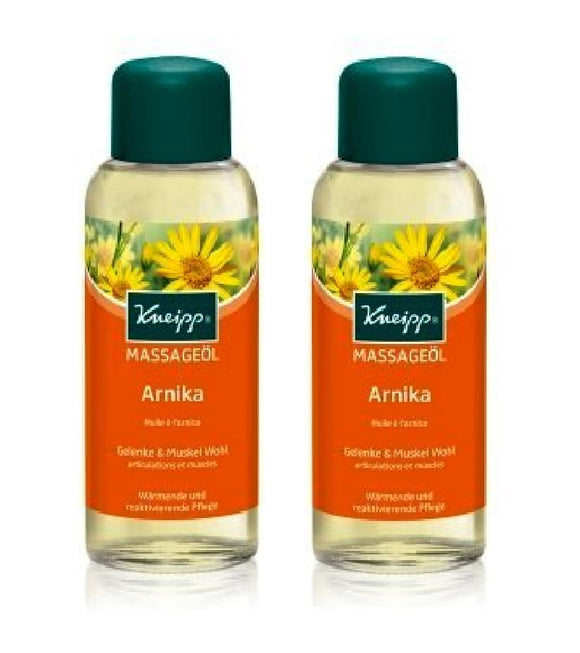 2xPack Kneipp Arnica Massage Oil for Joints & Muscles - 200 ml