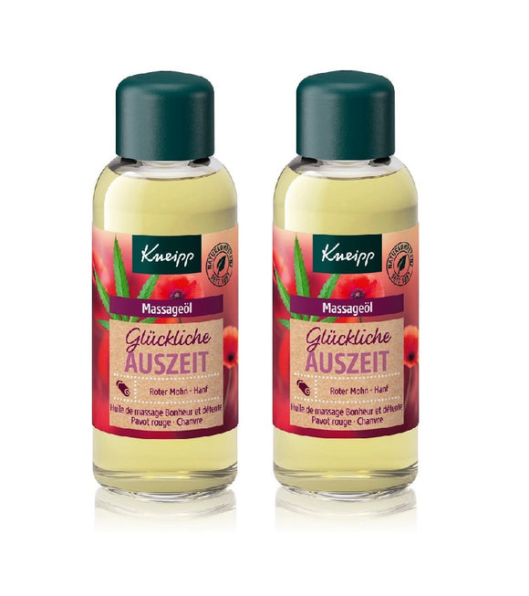 2xPack Kneipp Happy Break-Time Out Body Massage Oil - 200 ml
