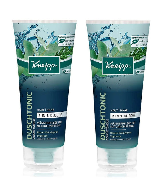 2xPack Kneipp 2in1 Blue Eucalyptus & Cypress Shower Tonic  - 400 ml
