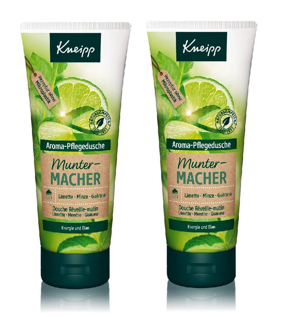 2xPack Kneipp Pick-Me-Up Lime - Mint - Guarana Shower Gel - 400 ml