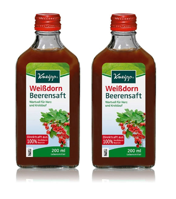 2xPack Kneipp Hawthorn Berry Juice Dietary Supplements for Women - 400 ml