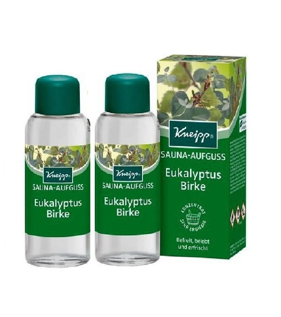2xPack Kneipp 'Eucalyptus Birch' Sauna Infusion Bath Oil - 200 ml