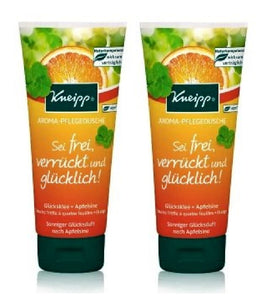 2xPack Kneipp Be Free, Crazy and Happy! Lucky Clover - Orange Shower Gel for Women - 400 ml