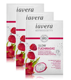 3xPack Lavera Organic Glow Sheet Masks